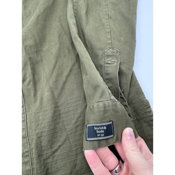 Scotch & Soda Green Military Style Jacket Medium - Picture 5 of 5